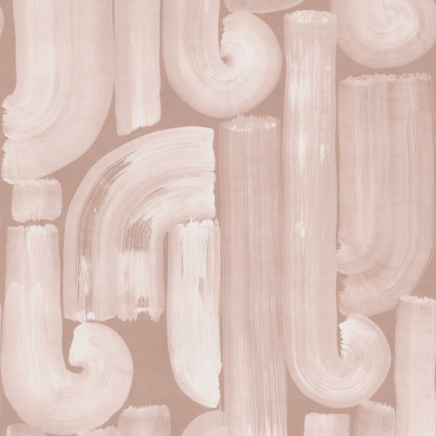 Tapet abstract roz cu design modern