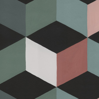 Colorful Rombs, Green, Rebel Walls