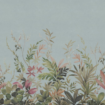 Jungle Meadow, Blue, Rebel Walls