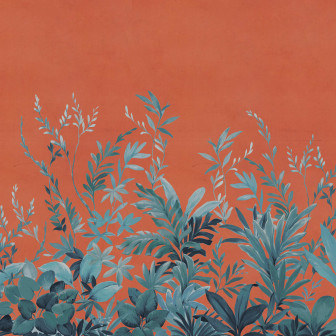 Jungle Meadow, Orange, Rebel Walls