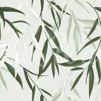 Bamboo Jungle, Green, Rebel Walls