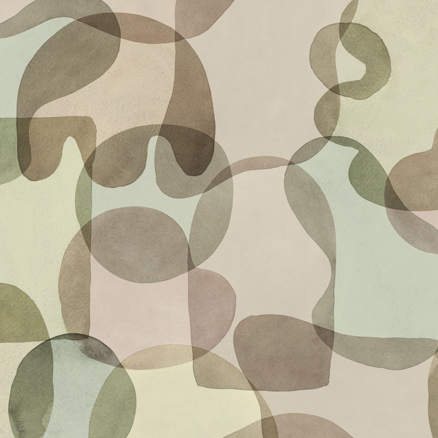 Tapet abstract in tonuri pastelate