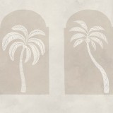 Palm Arches, Beige, Rebel Walls