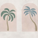 Palm Arches, Green & Pink, Rebel Walls