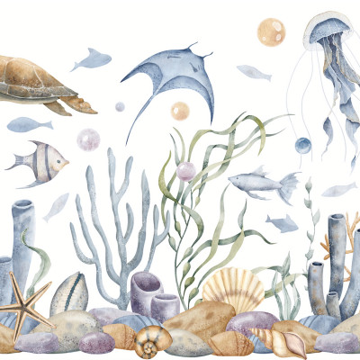 Ocean World, Pastel, Rebel Walls