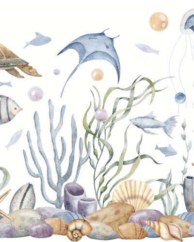 Ocean World, Pastel, Rebel Walls