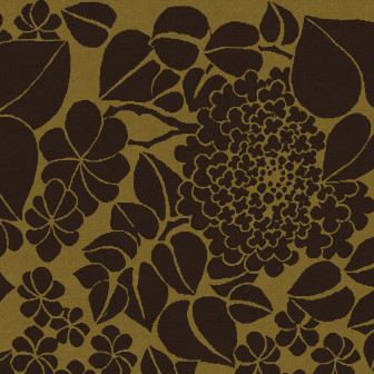 Tapet floral maro cu design îndrăzneț