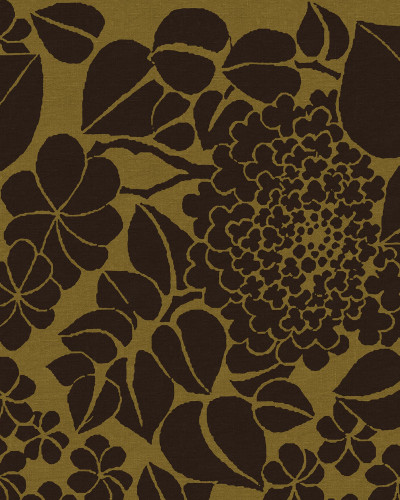 Tapet floral maro cu design îndrăzneț