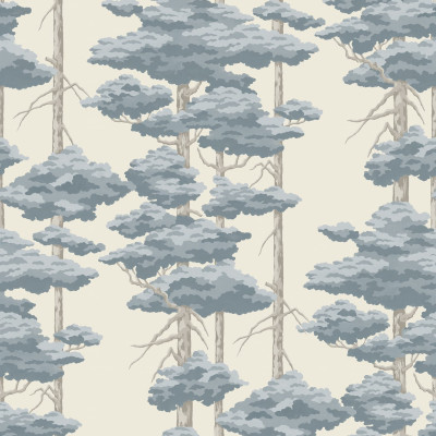 Tapet cu design de pădure de pini 