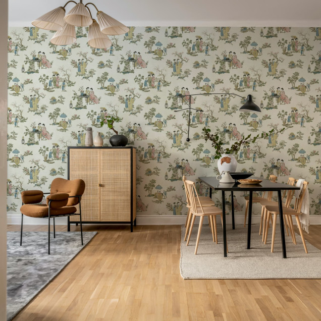 Tapet bej cu design 