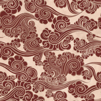 Tapet decorativ cu design abstract roșu