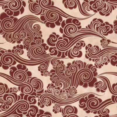 Tapet decorativ cu design abstract roșu