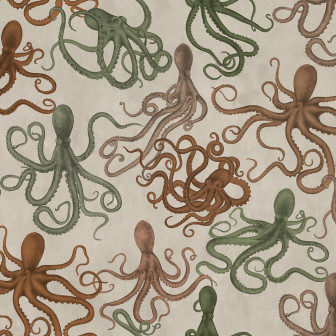 Tapet cu model marin, design interior living