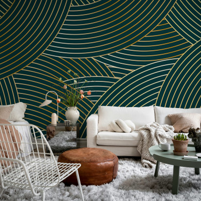 Elegant Lines, Petrol, Rebel Walls