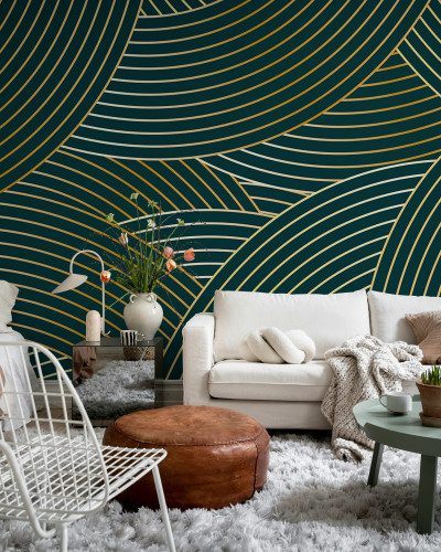 Elegant Lines, Petrol, Rebel Walls