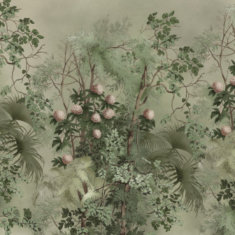 Tropical Bush, Green, Rebel Walls