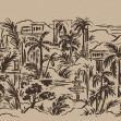 Palm Oasis, Black, Rebel Walls