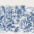 Palm Oasis, Blue, Rebel Walls