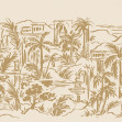 Palm Oasis, Yellow, Rebel Walls