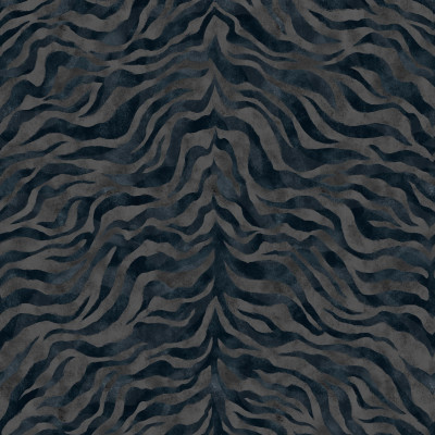 Tapet abstract albastru în dormitor