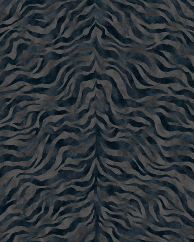 Tapet abstract albastru în dormitor