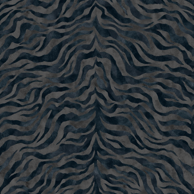 Tapet abstract albastru în dormitor