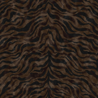 Tapet cu model animalier maro într-un living elegant