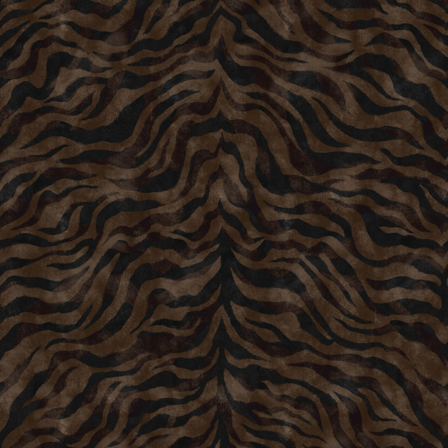 Tapet cu model animalier maro într-un living elegant