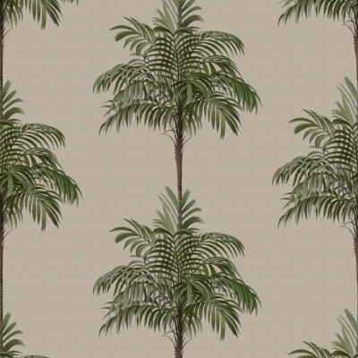 Tapet cu design vintage de palmieri într-un living elegant