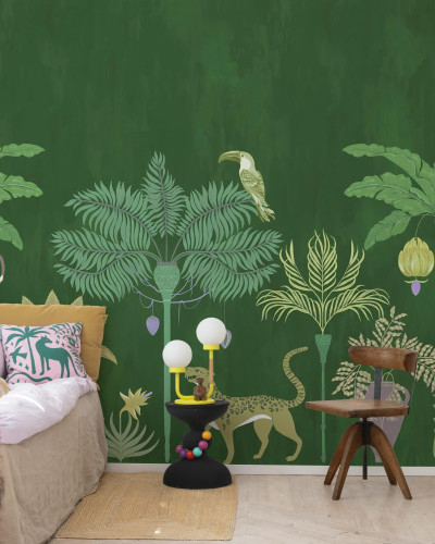 Fototapet cu motiv tropical verde