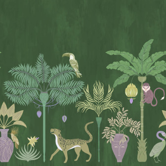 Savanna Chic, Green, Rebel Walls