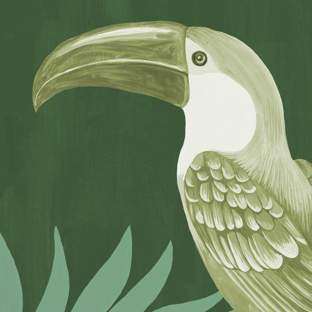 Fototapet cu motiv tropical verde