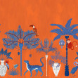 Savanna Chic, Orange, Rebel Walls