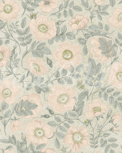 Tapet floral pastelat cu design delicat