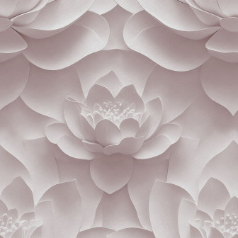 Fototapet floral roz în living modern