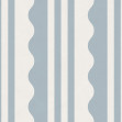 Wavy Stripe, Blue, Rebel Walls