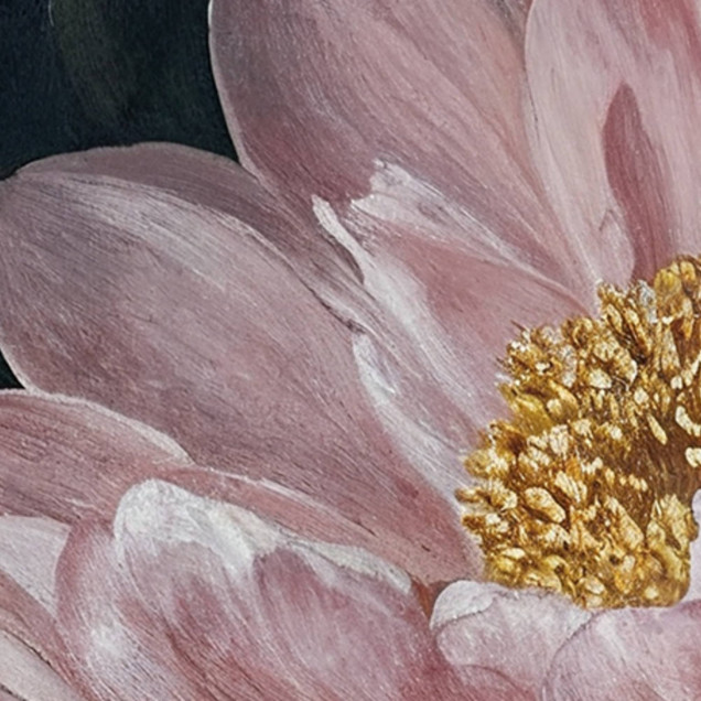 Fototapet floral elegant cu flori întunecate