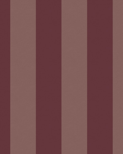 Tapet cu dungi verticale burgundy într-o cameră amenajată.