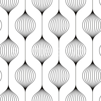 Tapet cu model retro abstract în nuanțe de negru și alb