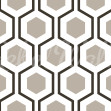 Bold Hexagon, Gray, Rebel Walls