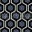 Bold Hexagon, Blue, Rebel Walls