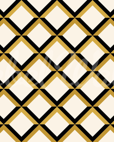 Tapet geometric crem cu model tip grilaj