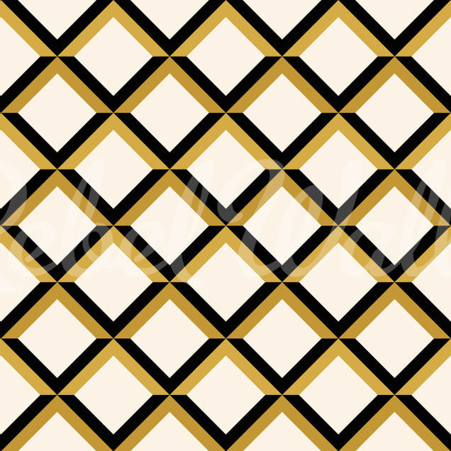 Tapet geometric crem cu model tip grilaj