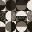 Circle Grid, Brown, Rebel Walls