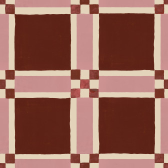Bold Grid, Burgundy, Rebel Walls