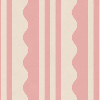 Wavy Stripe, Pink, Rebel Walls