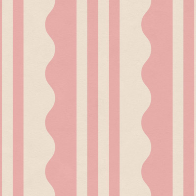 Wavy Stripe, Pink, Rebel Walls