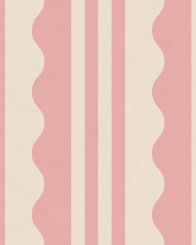 Wavy Stripe, Pink, Rebel Walls