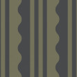 Wavy Stripe, Dark Green, Rebel Walls