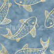 Koi Pond, Blue, Rebel Walls
